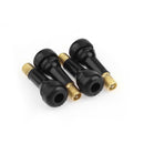 4pcs TR438 Snap-in Rubber Tubeless Tire Car Wheel Tyre Valves with Dust Cap