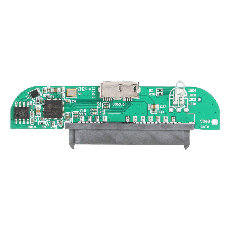 2.5 inch USB 3.0 Hard Disk Enclosure 6Gbps HDD SSD External Case (Green)