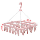 Clothespin Pants  Hanger Wash Drying Holder Line Airer Laundry Holder Rack