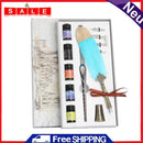 Gradient Feather Fountain Dip Pen Set Crystal Writing Pen Calligraphy Stationery