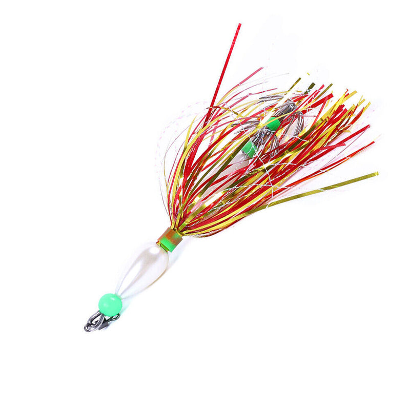 10cm 8.7g Jig Skirt Fishing Lure Luminous Artificial Jigging Sea Saltwater Baits