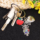 heart to teacher little minds Jewelry Gift For Teacher Keyring Teacher Keychain