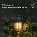 LED Camping Lamp Iron Outdoor Hanging Lantern USB Rechargeable (Short) Newly