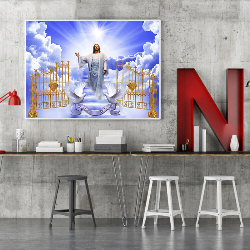 God Frameless Picture Oil Paint By Numbers Hand Painted Picture Room Decorati