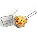 Stainless Steel French Fries Basket Mini Square Frying Basket with Handle