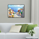 5D Full Drill Diamond Painting Seaside Castle Steps DIY Embroidery Needlewo