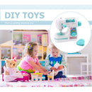 Mini Electric Sewing Machine Set Household Play House Toys for Girl Home Playing