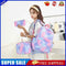 #A 3pcs/set Backpack 3 in 1 Fashion Kids Bookbag Zipper Pocket Lunch Bag for S