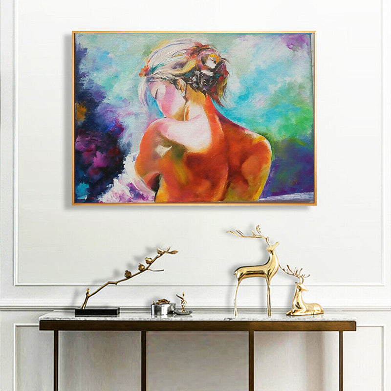 Girl Back Paint By Numbers Kit DIY Frameless Acrylic Art Picture On Canvas