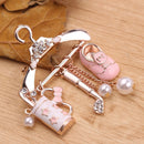 Cute Women Jewelry Badges Pendants Pins Enamel Brooch Pink Hanger Brooches