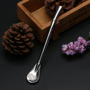 Creative Coffee Mixing Spoon Stainless Steel Filter Straw Tea Tools Bar Newly