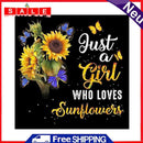 DIY Full Round Drill Diamond Painting Sunflower and English Rhinesto