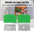 For N64 Cart Shell Game Console Cases Replacement (US Transparent Green)