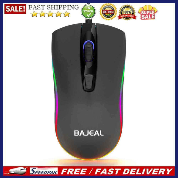 Wired Gaming Mouse 1600DPI 4 Button Photoelectric Ergonomic USB Computer Mouse