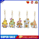 5pcs Mosaic Diamond Painting Keychain 5D DIY Rhinestone Keyring Kit (AA959)