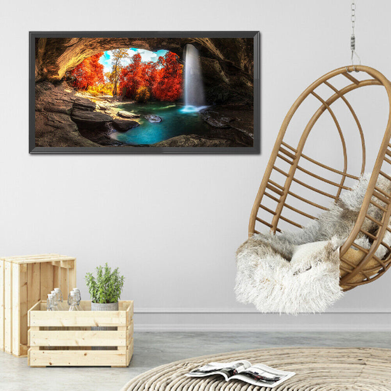 Part Drill Special Shape Rhinestone Painting Kit DIY 5D Mosaic Waterfall Drawing