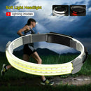 COB+LED Night Running Headlamp Headlight Torch Work Band Bar Head Light T0J7