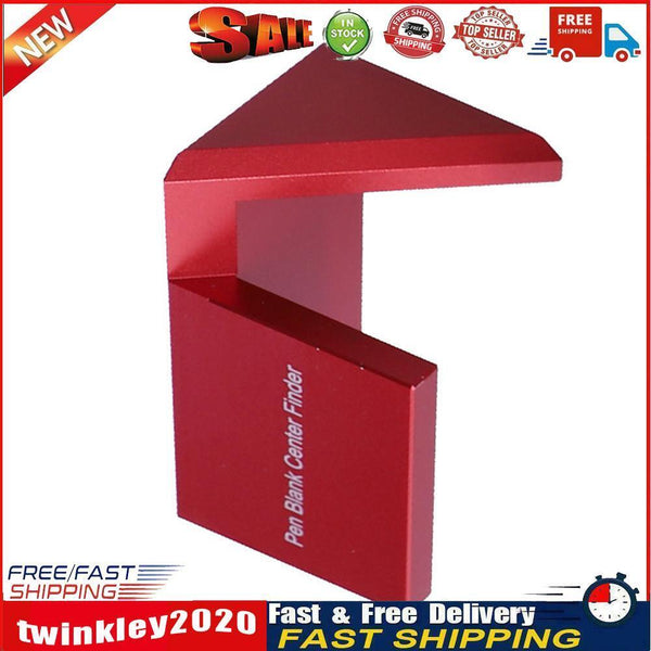 Round Center Line Scriber 45 Degree Drawing Pen Blank Center Finder (Red) Newly