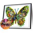 5D DIY Diamond Drawing Kits Full Round Drill Pansy Wall Decor Crafts (B4979)