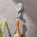 Vacuum Suction Cup Wall Hanging Hook Door Hangers Holder Rack (Grey) Newly