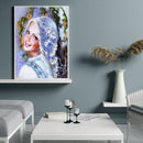 Smile Girl Part Drill Diamond Painting Home Decor DIY Mosaic Kit Picture Newly