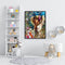 DIY Paint By Number Kit Women in Flowers No Frame for Home Decorative Art