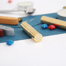 Retro Cylindrical Sealing Wax Brass Envelope Stamp Customs Accessories (F)