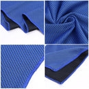 Ice Cold Towel Summer Outdoor Fitness Quick Dry Cooling Towel (Dark Blue) Newly