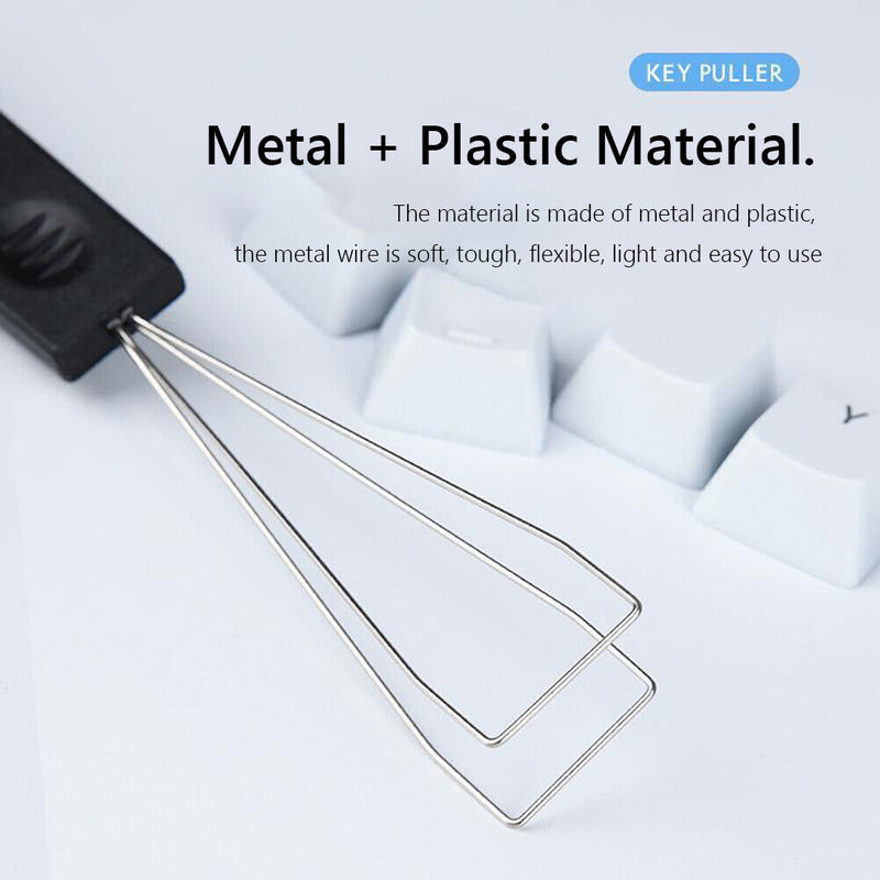 4pcs Mechanical Keyboard Keycap Puller with Brushes for Cherry MX (Black)