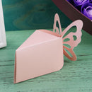 20pcs Creative Butterfly Wedding Cake Candy Box Sweets Gift Boxes (Pink)