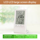 CX-220 Digital Thermometer Hygrometer Alarm Clock Weather Station (White)