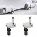 Chrome Replacement Hinge Toilet Seat Hinges Fittings Screws Toilet Linker