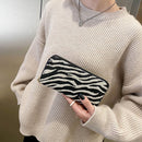 Women Animal Tassel Wallet Velvet Daily Purse Money Card Holder Long Clutch Bags