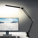 LED Folding Long Arm Eye Protection Reading Study Desk Light (12W Black) Newly