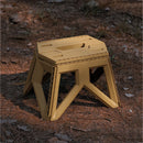 Outdoor Portable Folding Stool Camping Stools for Adults Children (Khaki) Newly