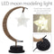 Table Desk Lamp Hemp Rope Star LED Night Light Decor (A Battery Powered) Newly