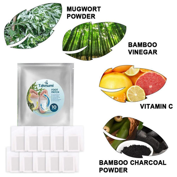 TAKESUMI AROMATIC HERBAL FOOT PATCH 10 pc/bag Z9I0