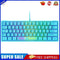 K61 RGB Wired Keyboard 60 Percent 62 Keys Ergonomic Gaming Keyboard (Blue)