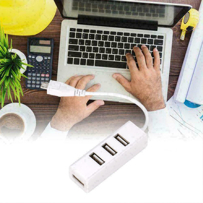 Micro Usb To 4 Port Otg Hub High Speed Multi Splitter Extender Mobile D1J3