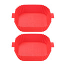 #A Silicone Air Fryers Mat Waterproof Reusable for Home Kitchen Oven Steamer Coo