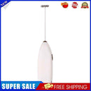 Electric Eggbeater Milk Drink Coffee Blender Egg Beater Stirrer (White)