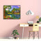 Painting By Numbers Kit DIY Lakeside Cottage Canvas Oil Art Picture Craft