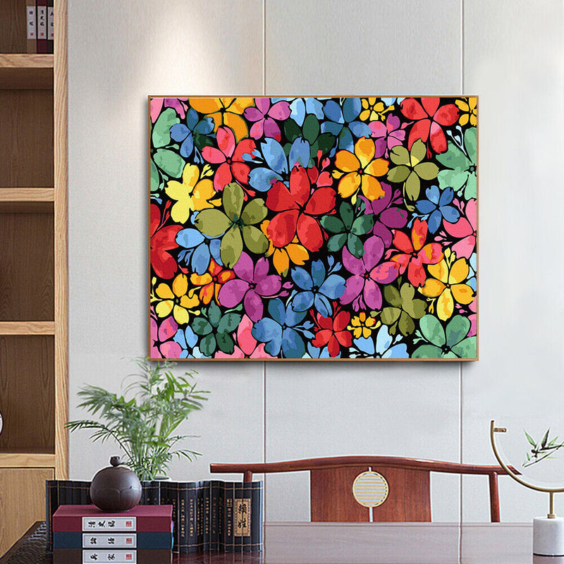 Kaleidoscope Oil Paint By Numbers Kits DIY Handpainted on Canvas Wall Picture