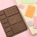 Baking Accessories Silicone Block Moulds 9 cavity Waffle Chocolate Molds