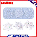 Christmas Snowflake Molds Hanging DIY Pendant Crystal Epoxy Xmas Art Props