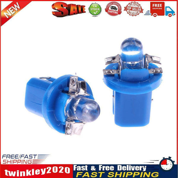 10pcs T5 B8.5D 5050 SMD LED Car Instrument Dashboard Light Bulbs (Blue) Newly