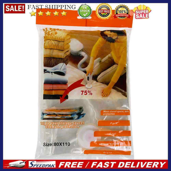 Space Saver Saving Storage Vacuum Seal Organizer Package Bag 110X80CM