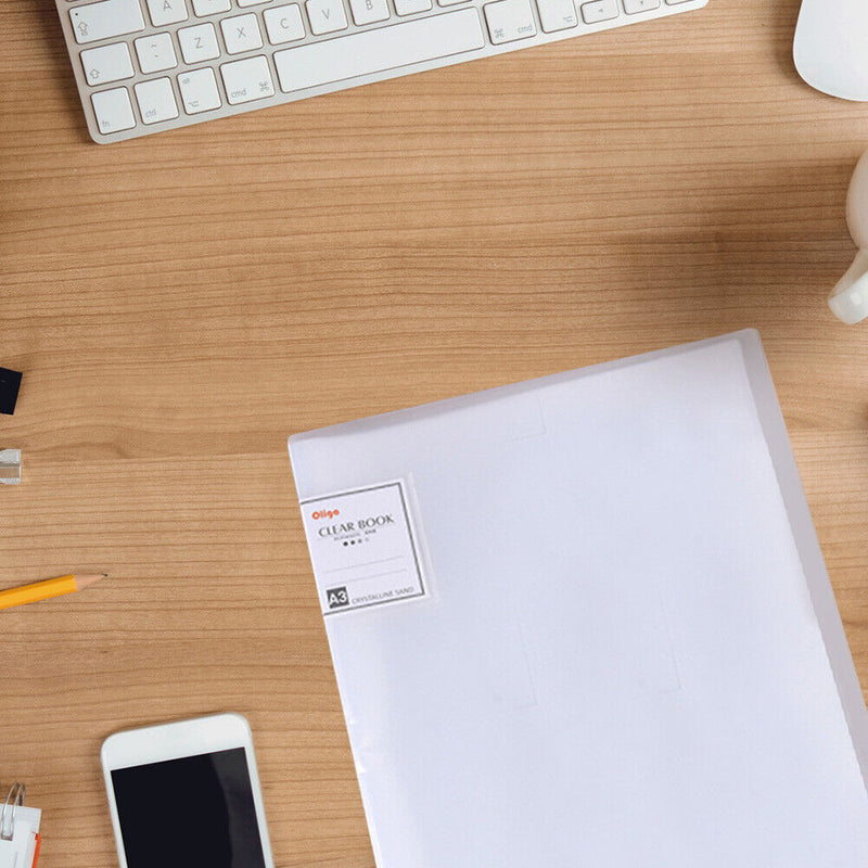 A3 30 Pages Diamond Painting Waterproof Photo Album Book Covers (White) Newly