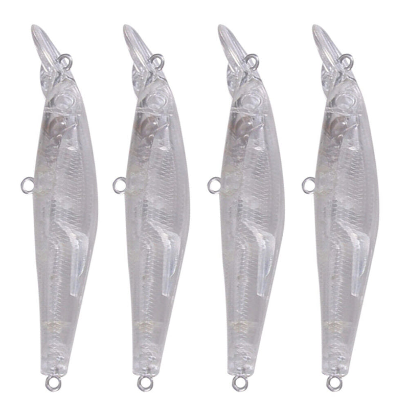 10pcs 8.9cm 12g Artificial Fishing Lure Transparent Embryo Body Hard Baits Set