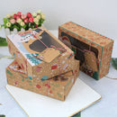 Kraft Paper Box Clear Windowed Christmas Cookie Cookies Snacks Package Gift Box